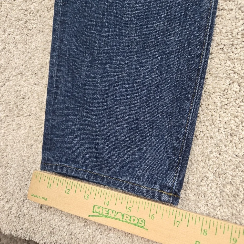 J Crew Jeans Mens 36x32 Blue 1040 Straight Leg Tapered Denim 100% Cotton NEW